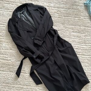 Black trench coat